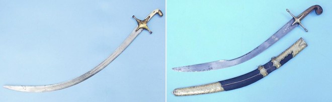 Persian Shamshire and Ottoman Kilij